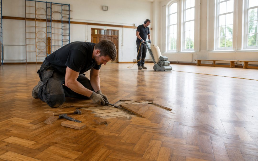 School Parquet Floor Restoration in Bermondsey, SE1